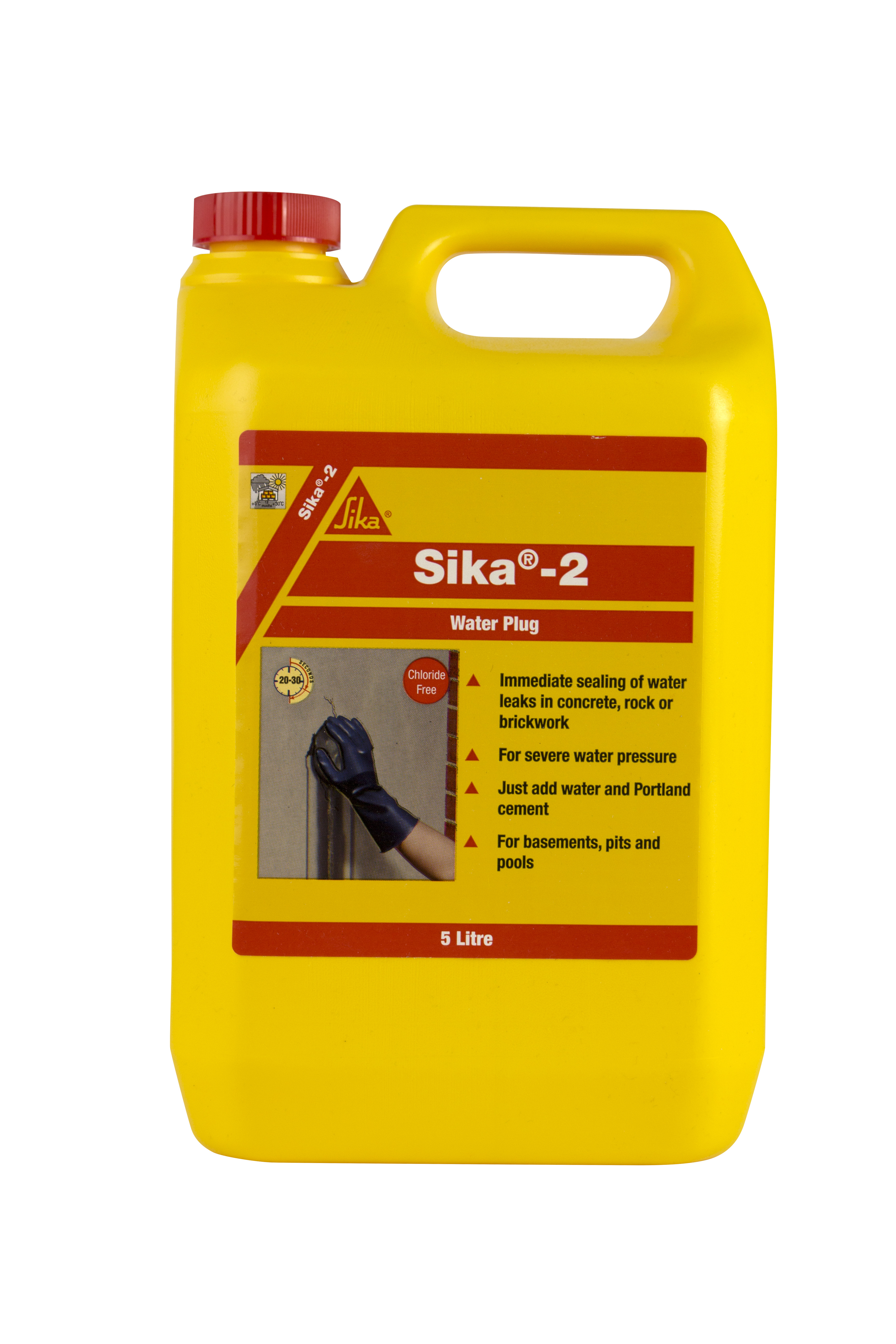 Product image for Sika 2 Waterplug Leak Sealing Admixture 5L