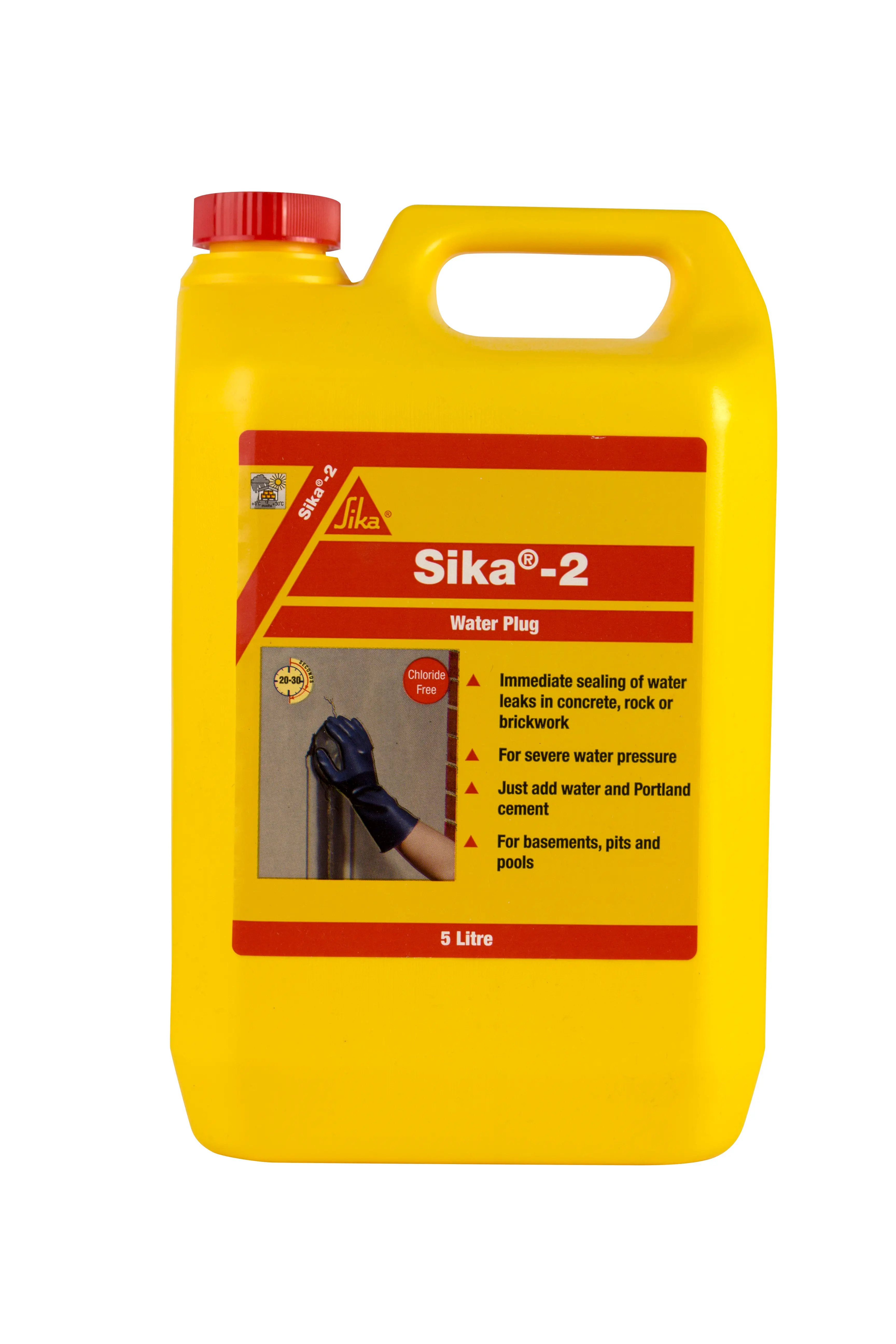 Product image for Sika 2 Waterplug Leak Sealing Admixture 5L