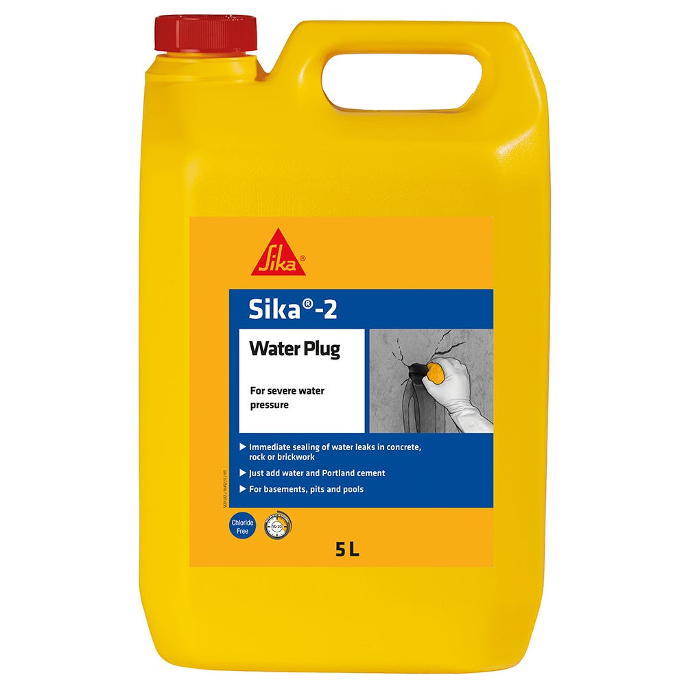 Product image for Sika 2 Waterplug Leak Sealing Admixture 5L