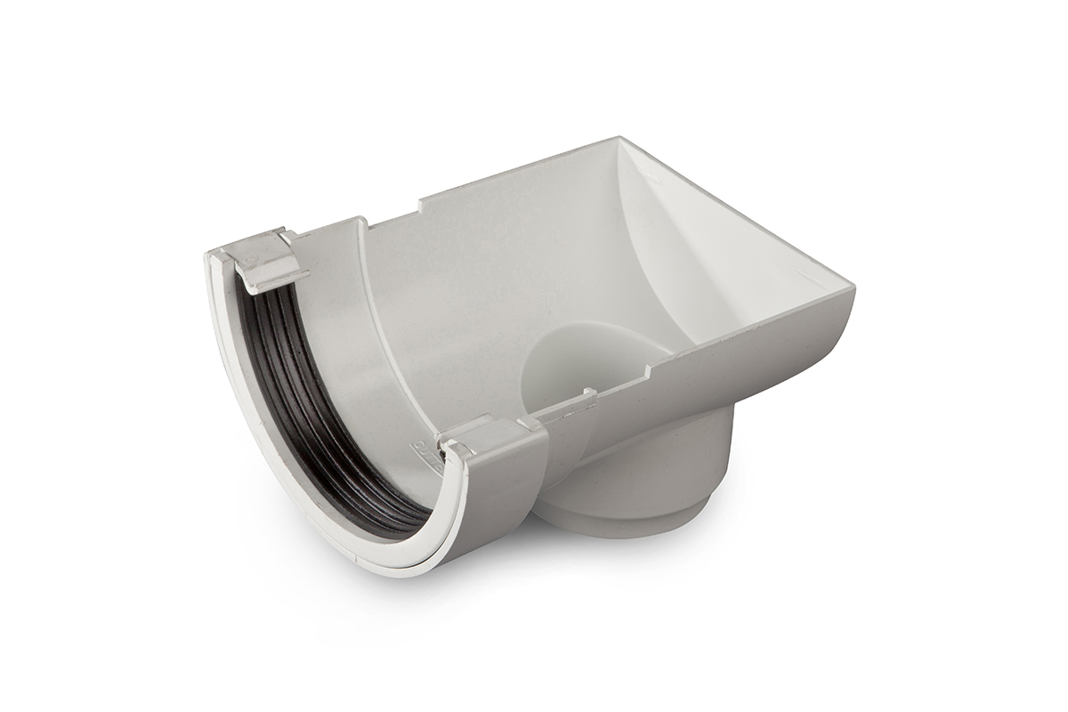 Image of Wavin Osma Roundline Stopend Outlet 112mm White