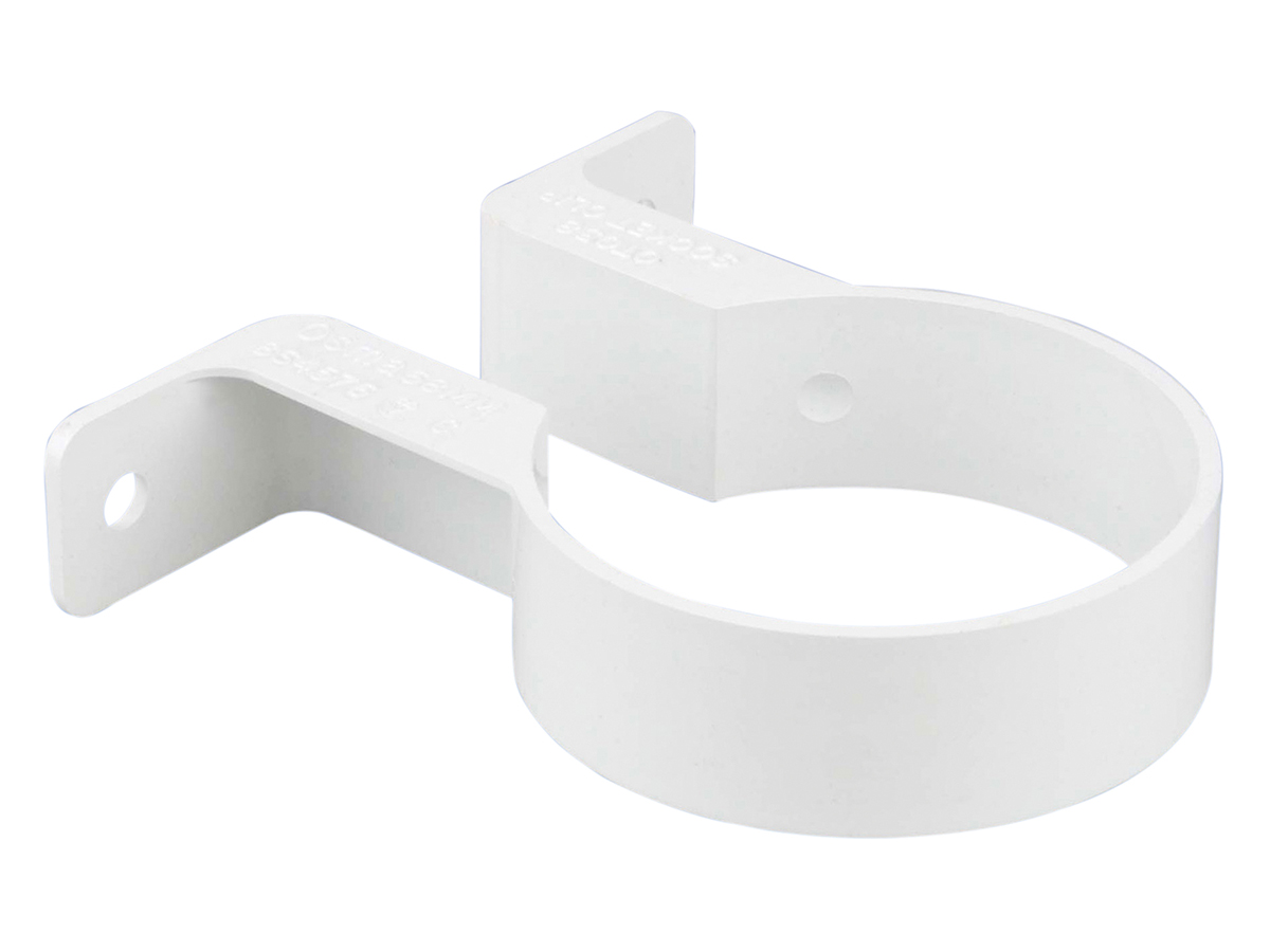 Product image for Wavin Osma Roundline Socket Bracket 68mm White