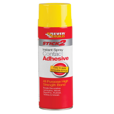 Product image for Everbuild Stick 2 Instant Spray Contact Adhesive, 500ml