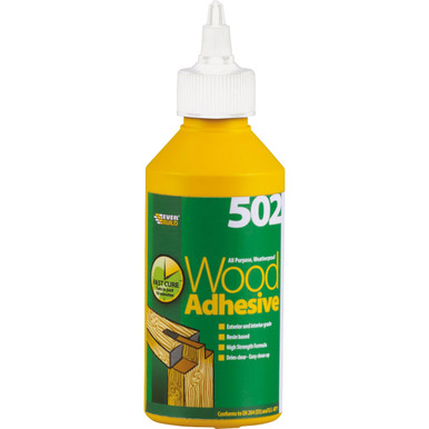 Product image for Everbuild 502 All Purpose Weatherproof Wood Adhesive, 250ml