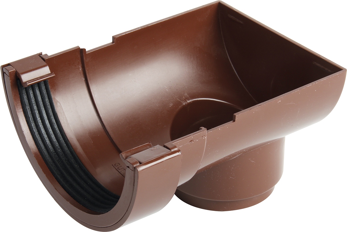 Product image for Osma Roundline 0T007 Stopend Outlet 112mm Brown