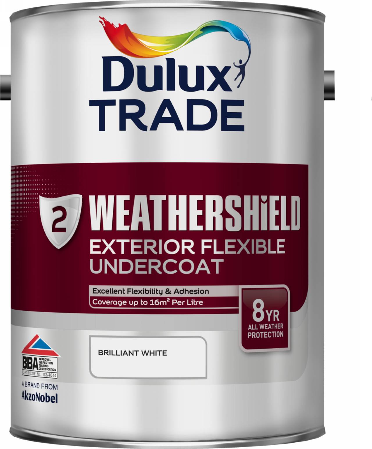 Product image for Dulux Trade Weathershield External Undercoat 5L Brilliant White