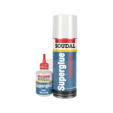 Product image for Soudal Mitre Kit, Clear, 50 G + 200 ML