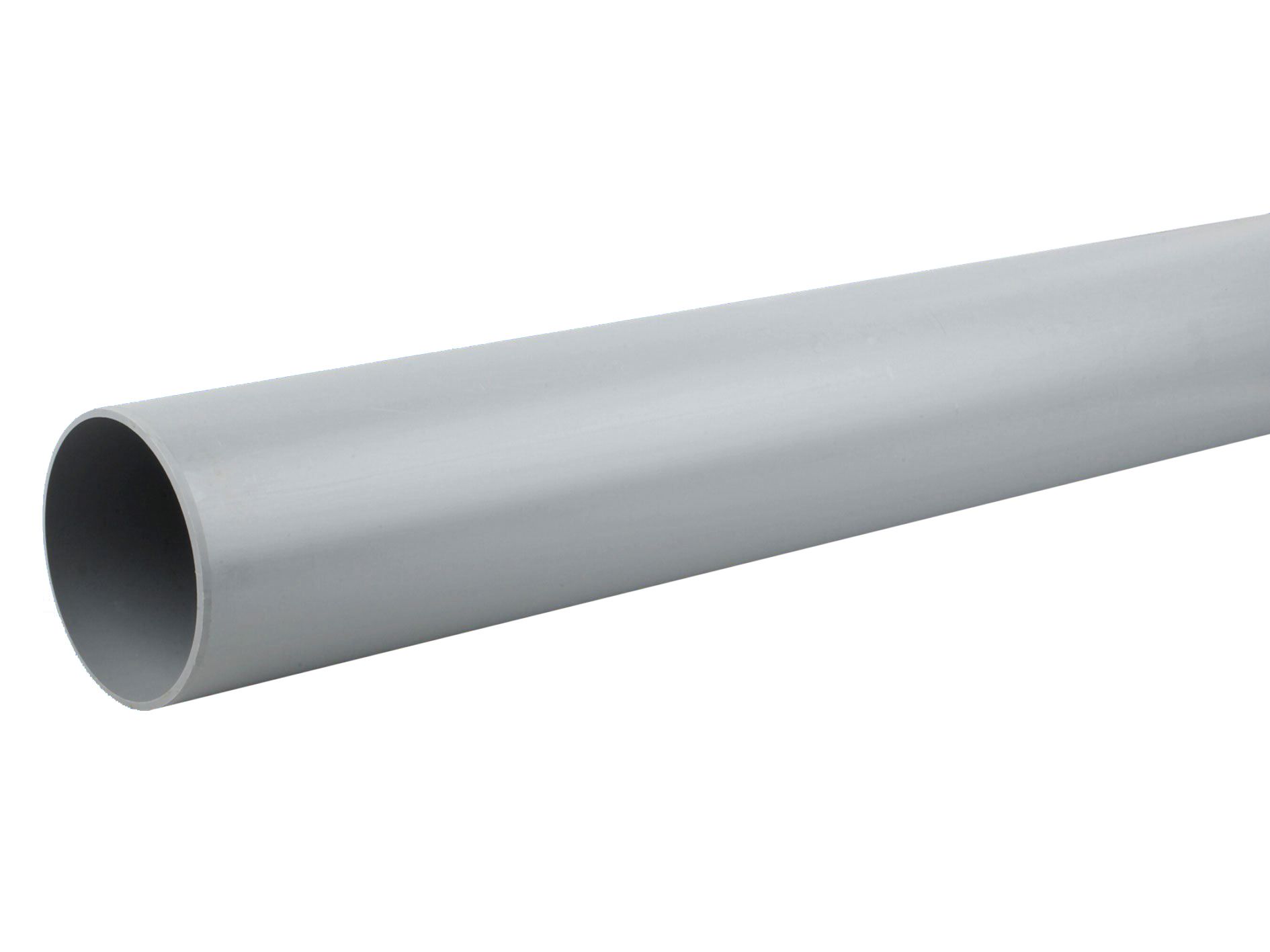 Image of Wavin Osmasoil Plain Ended Pipe 110mm Grey 3m