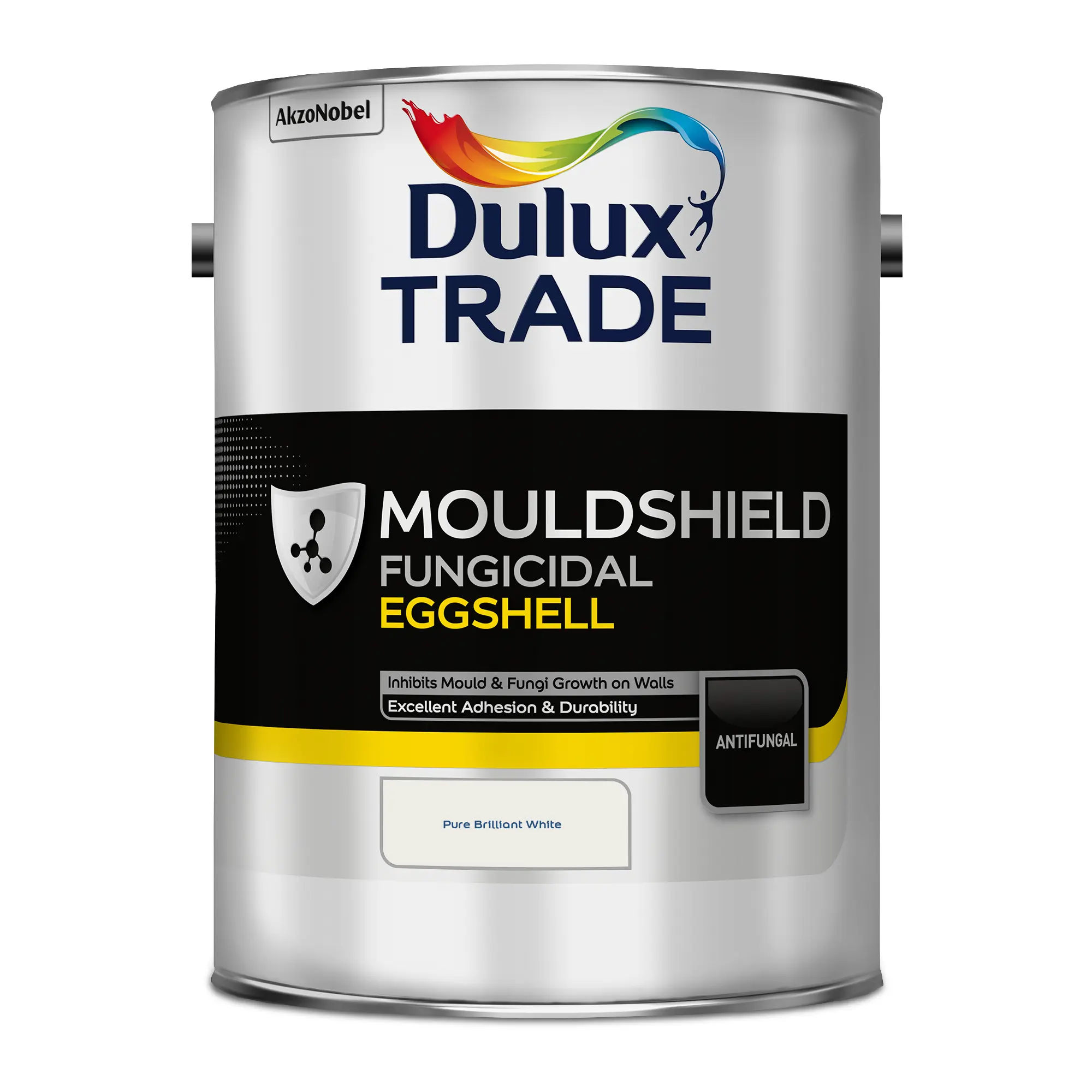 Product image for Dulux Trade Quick Drying Eggshell Mouldshield 5L Pure Brilliant White