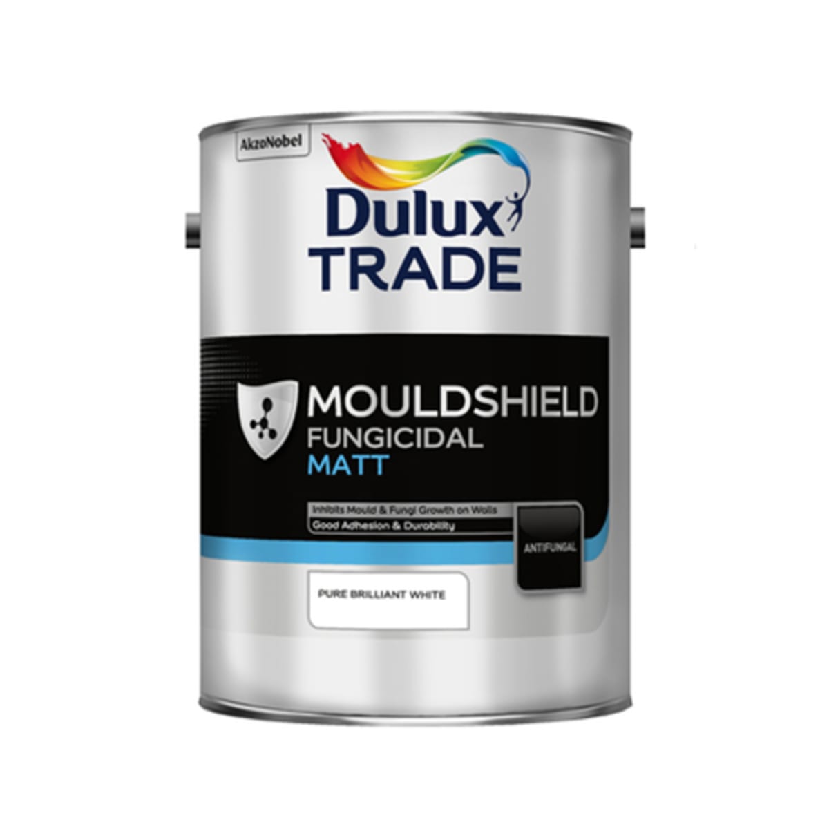 Product image for Dulux Trade Quick Drying Eggshell Mouldshield 5L Pure Brilliant White