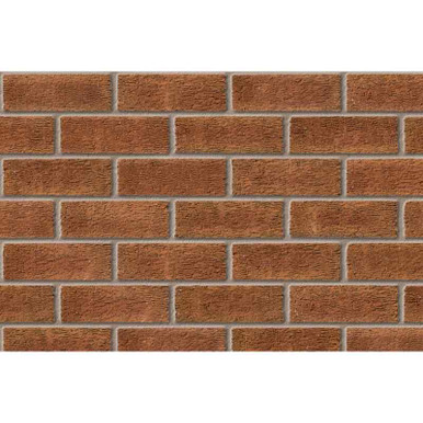 Product image for Ibstock Staffordshire Multi Rustic Facing Brick, Red, 215 x 102 x 73mm
