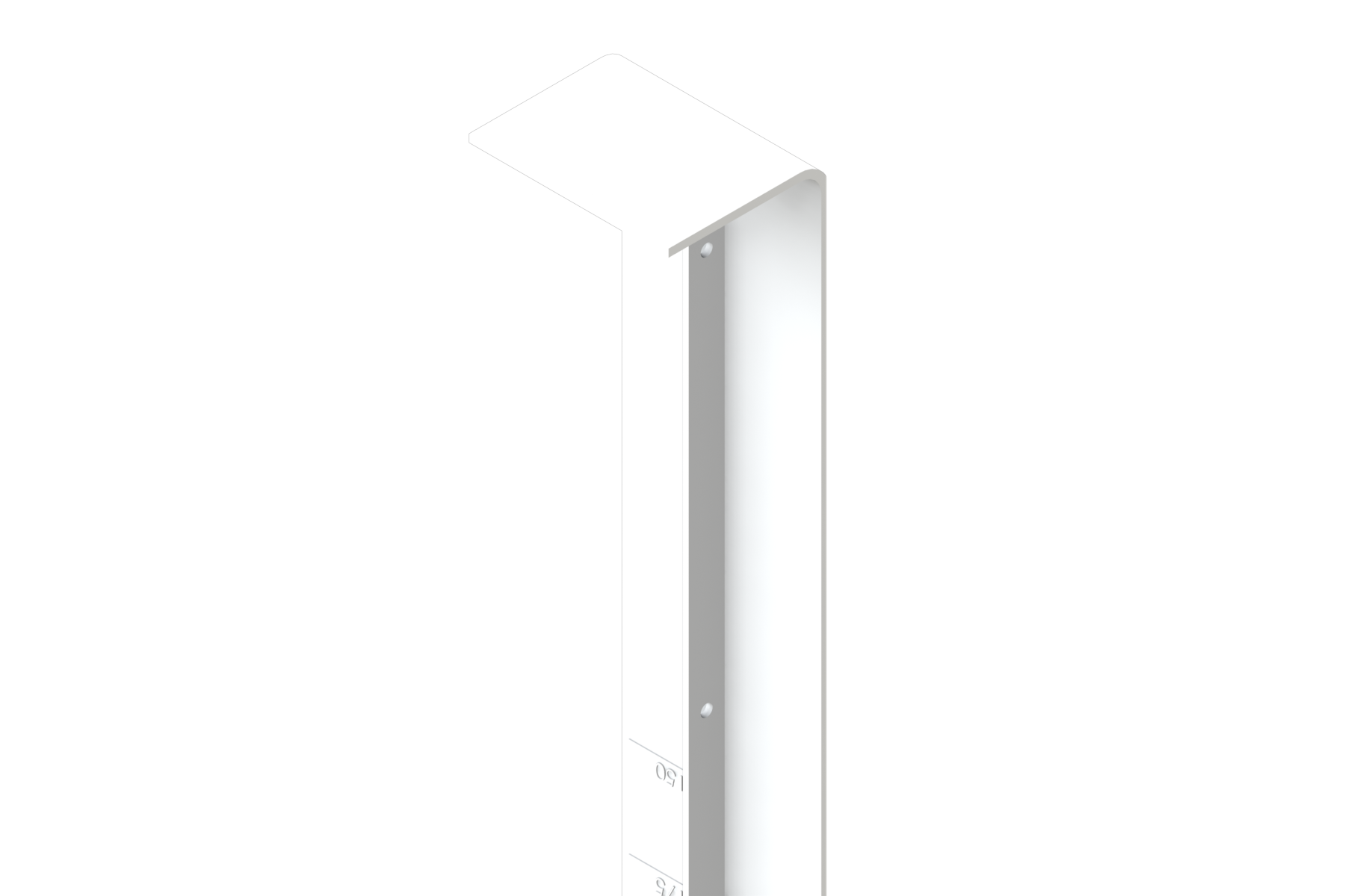 Product image for Liniar Fascia Joint White 454mm X 3000mm