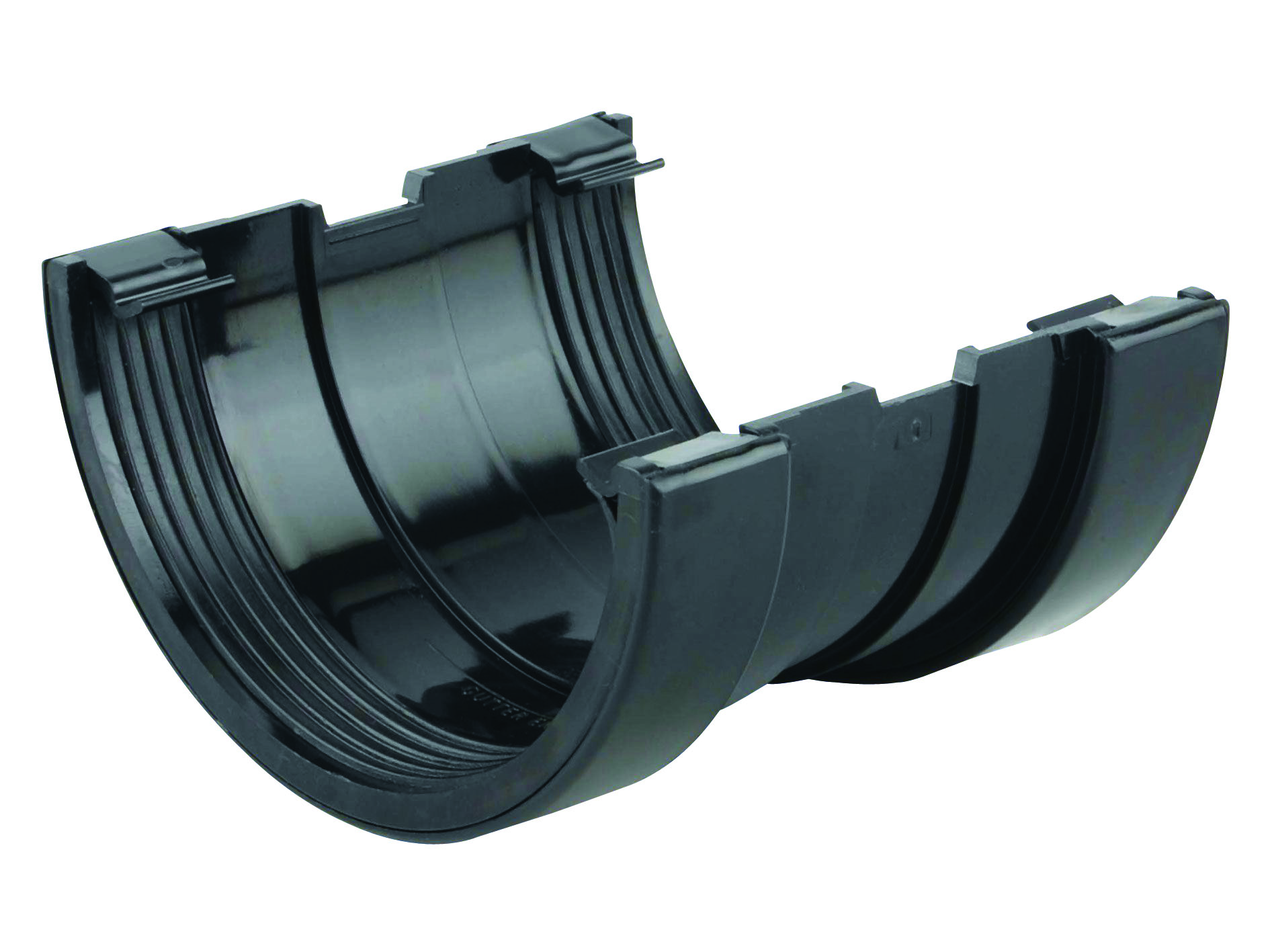Product image for Wavin Osma Superline Gutter Union 125mm Black