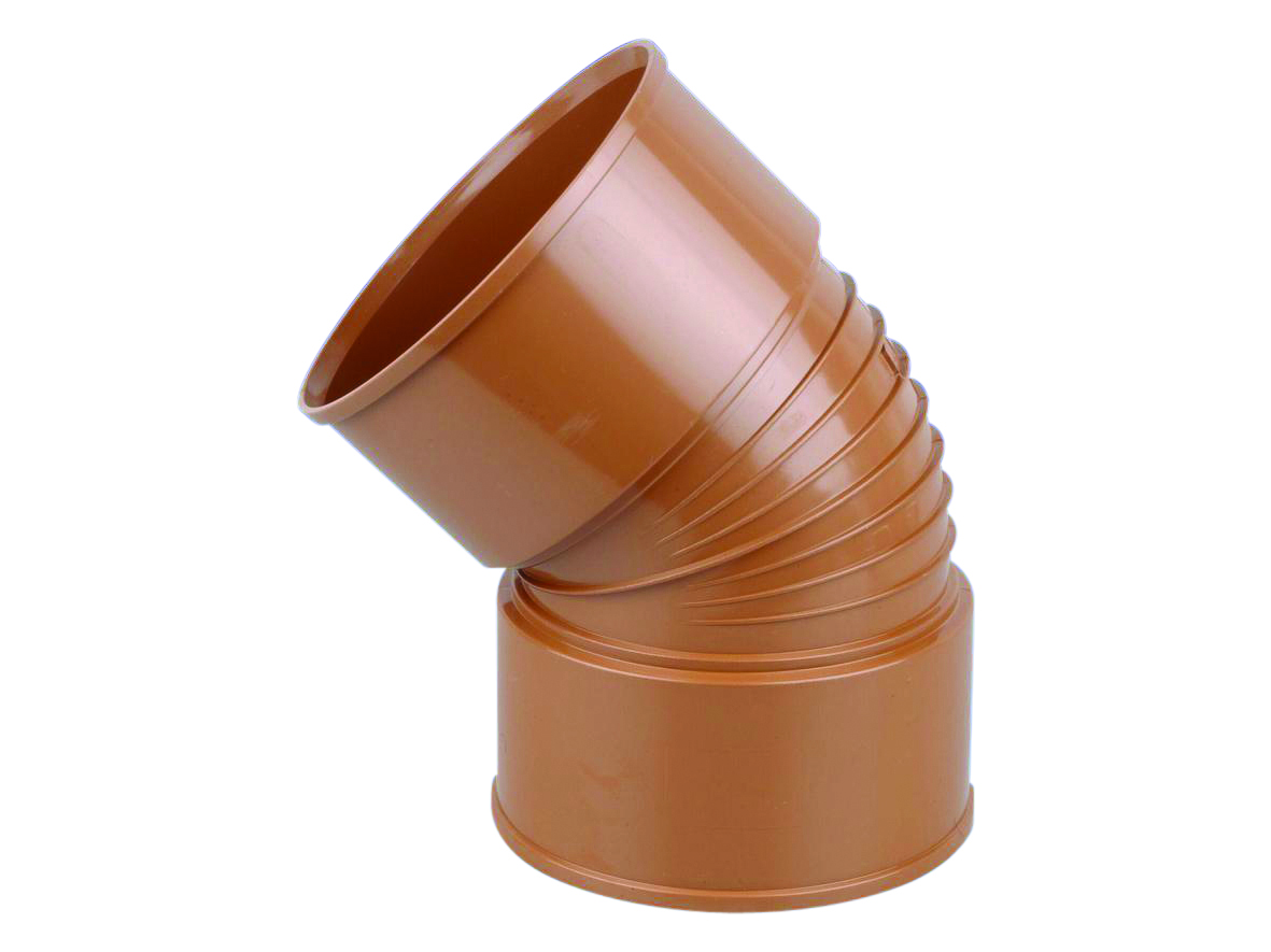 Product image for Osma Ultrarib 150mm Double Socketed Short Radius Bend 45° 6UR563