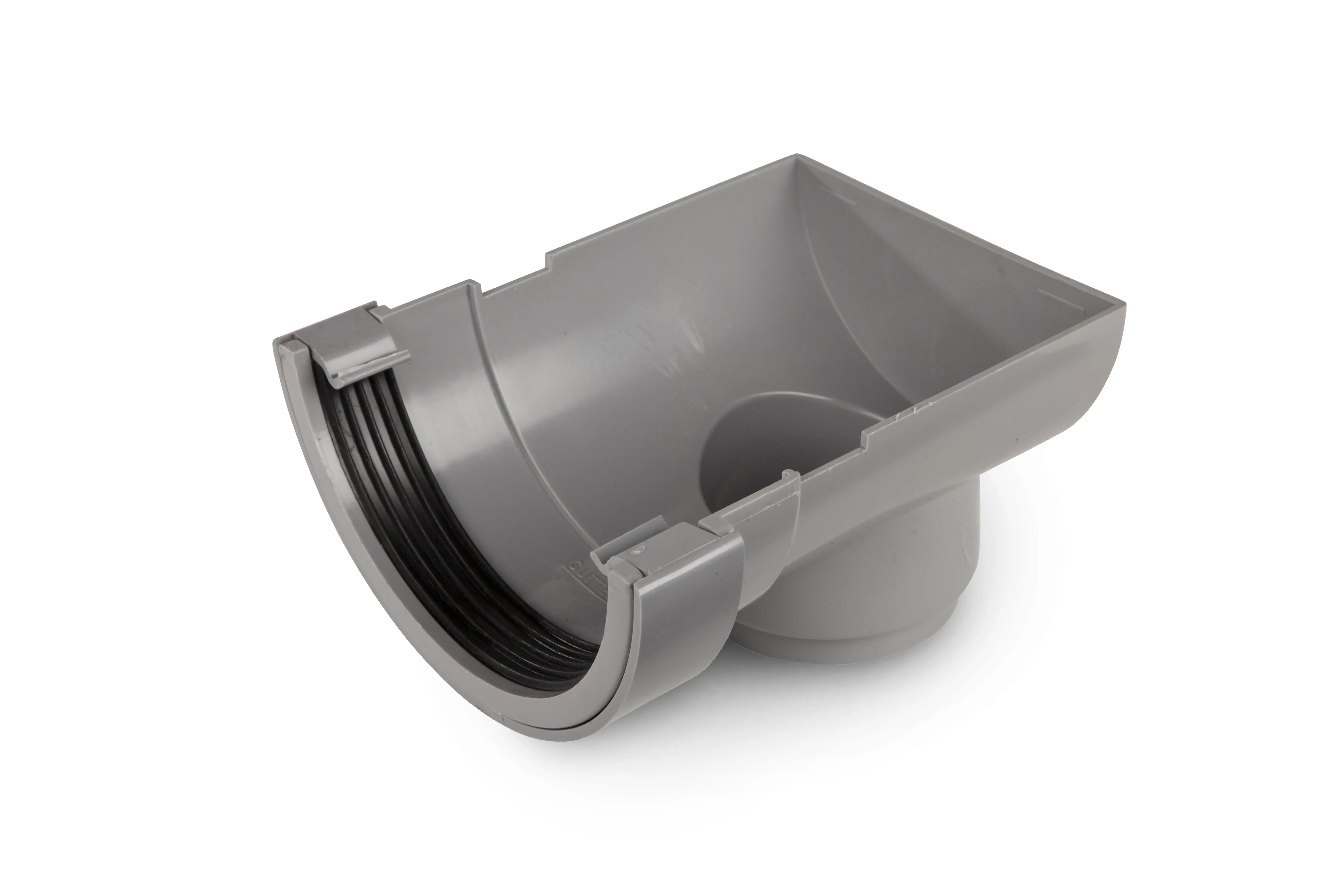 Image of Wavin Osma Roundline Stopend Outlet 112mm Grey