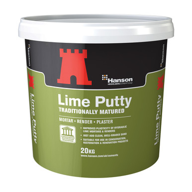 Product image for Hanson Lime Putty, White, 20kg