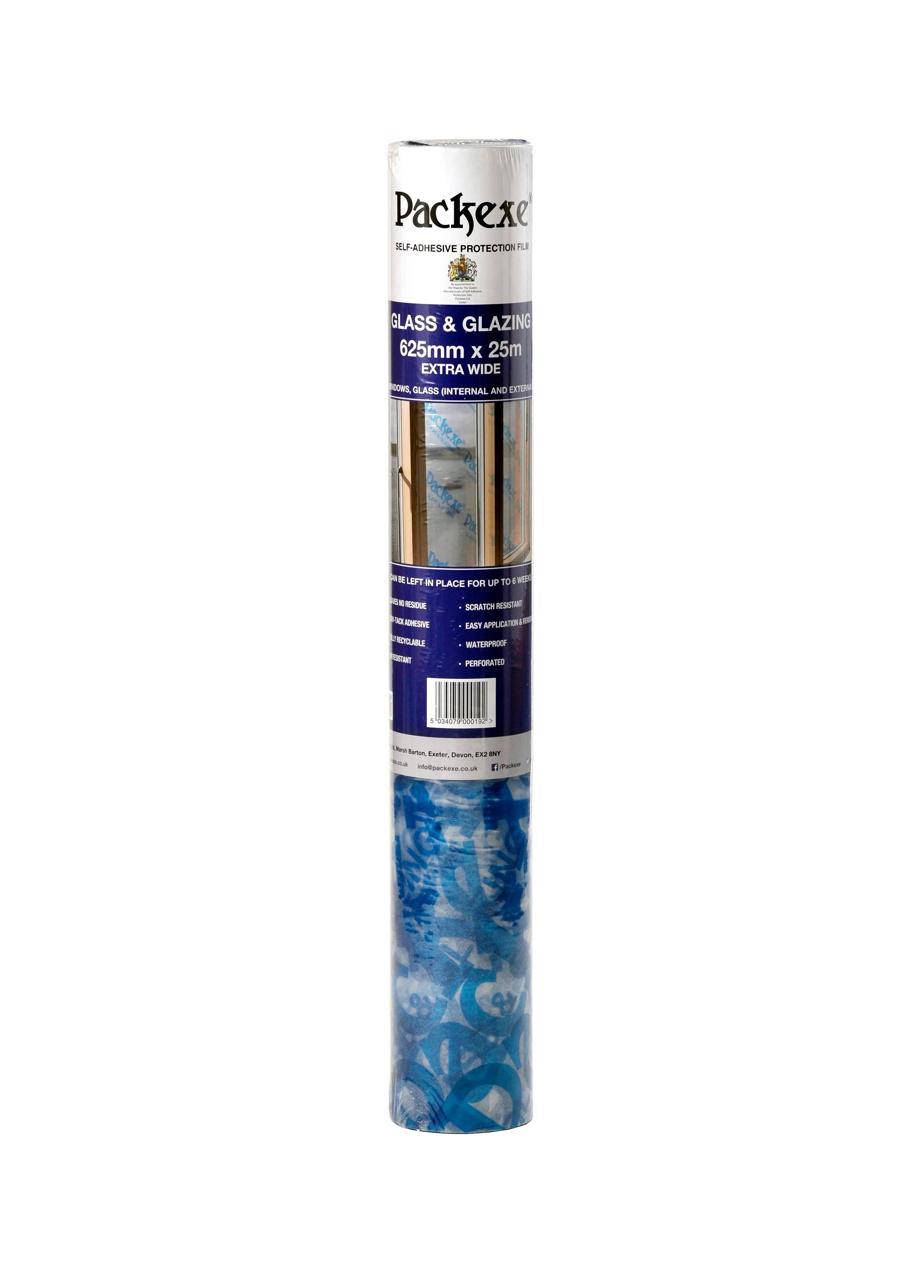 Product image for Packexe Glass And Glazing Protection Film 625mm X 25m