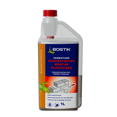 Product image for Bostik Cementone Concentrated Mortar Plasticiser, 1 L