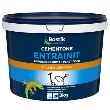Product image for Bostik Cementone Entrainit Powdered Mortar Plasticiser, 3 KG