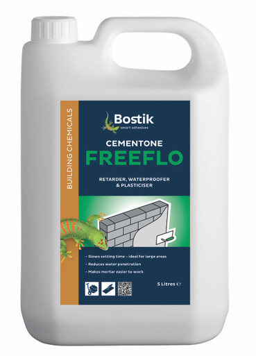 Product image for Bostik Cementone Freeflo Waterproofer, Plasticiser & Retarder, 5 L