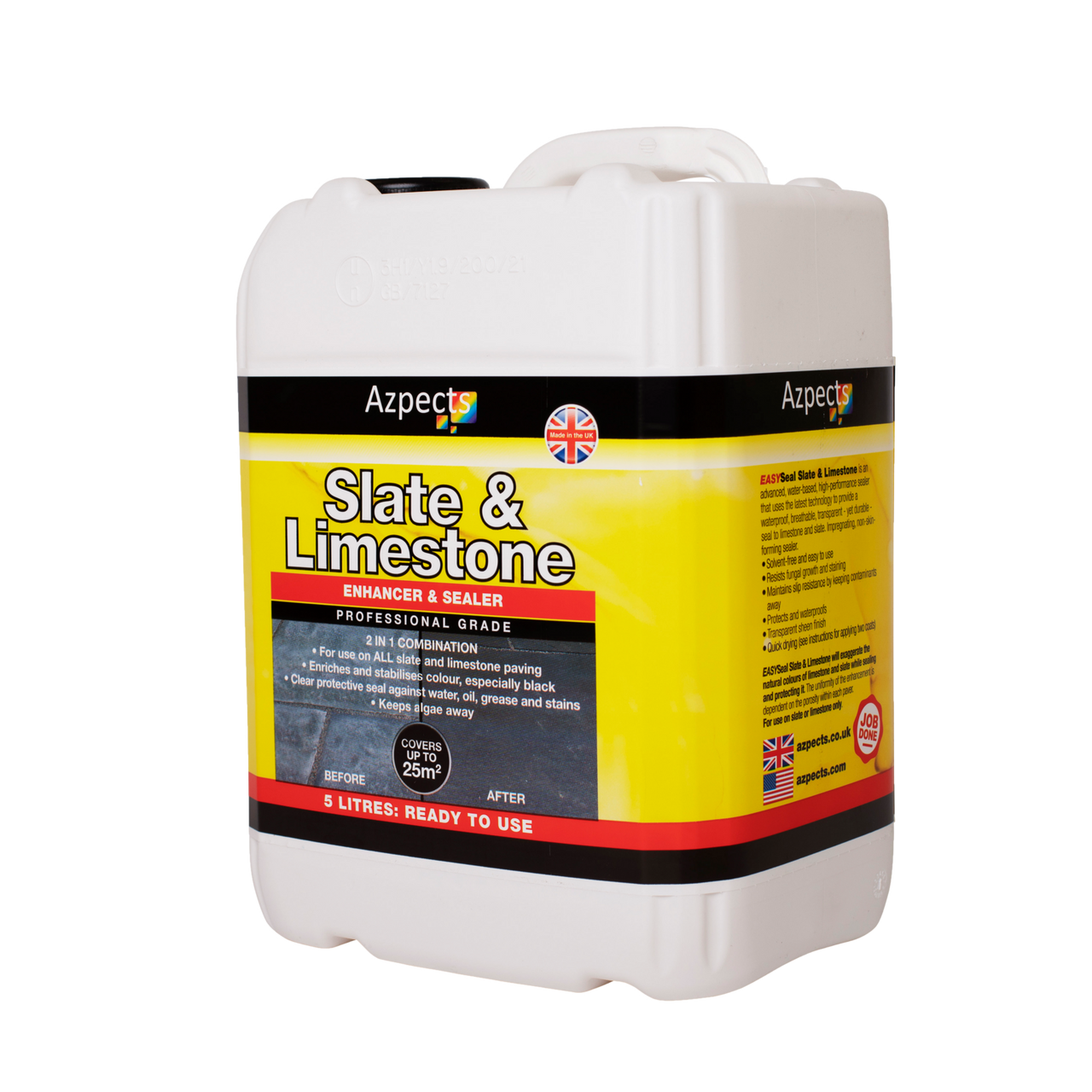 Image of Azpects EasySeal Slate & Limestone Enhancer & Sealer, 5 LTR