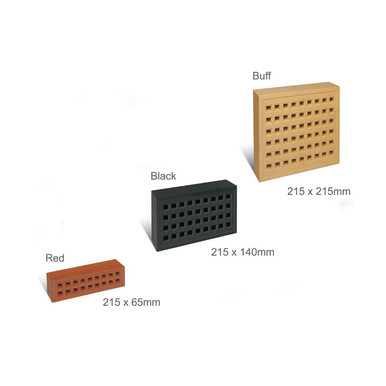 Product image for Hepworth Square Hole Airbrick 215 X 215mm Red