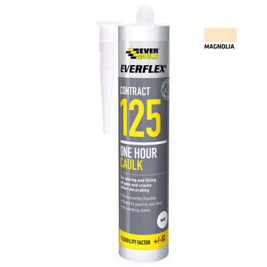 Product image for Everbuild 125 One Hour Caulk, Magnolia, 300 ML