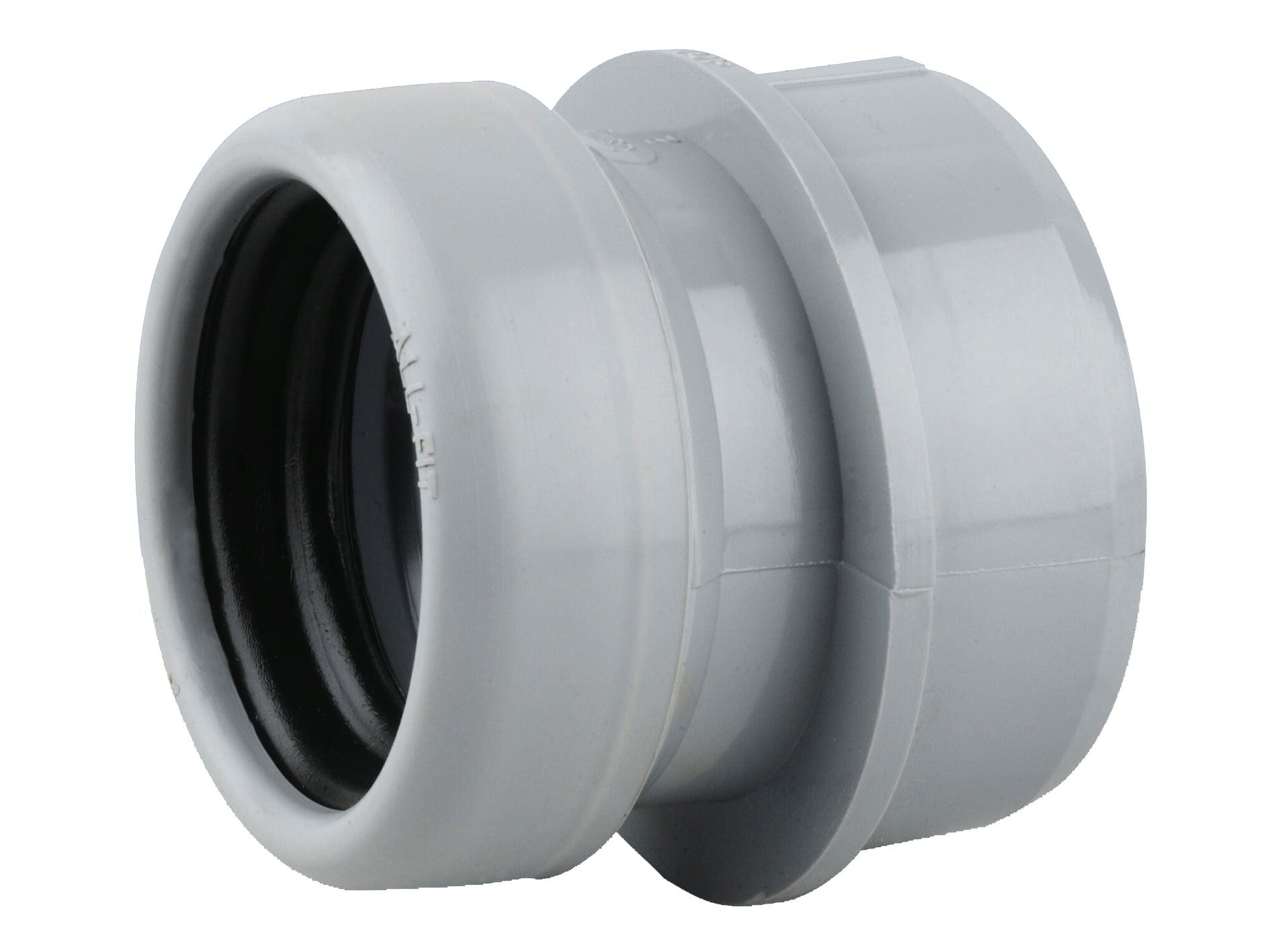 Product image for Wavin Osmasoil S/S Boss Adaptor (ring-seal) 40mm Grey
