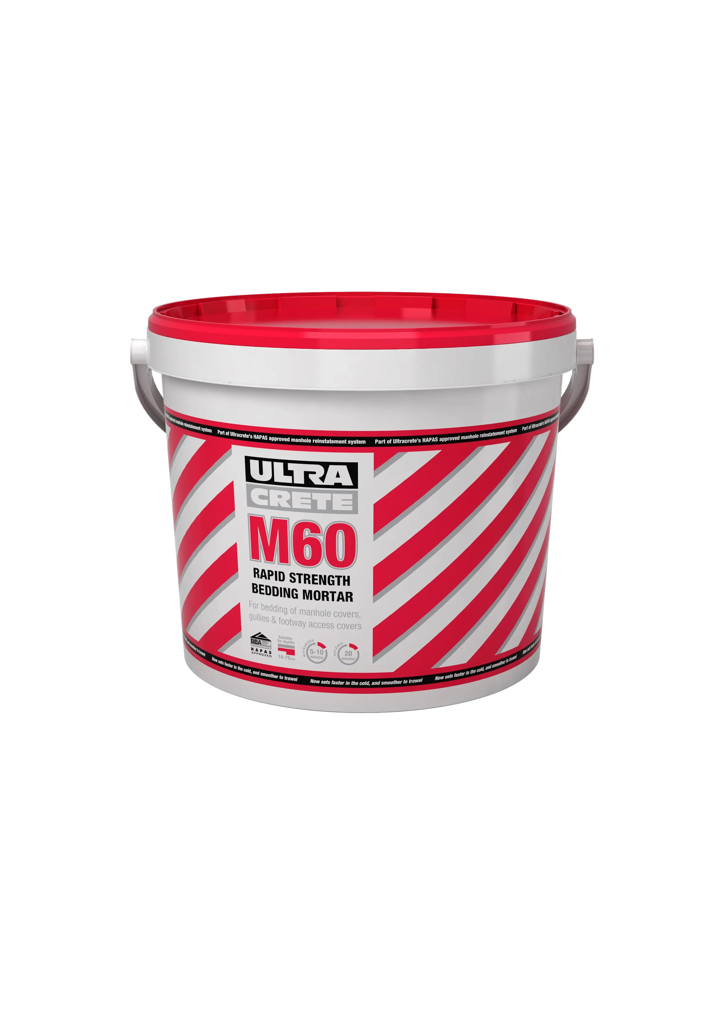Image of Ultracrete M60B Fast Set Rapid Strength Ironwrok Bedding Mortar 25kg Tub