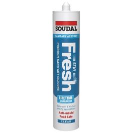 Image of Soudal Stay Fresh Premium Sanitary Silicone, 290 ML, Clear