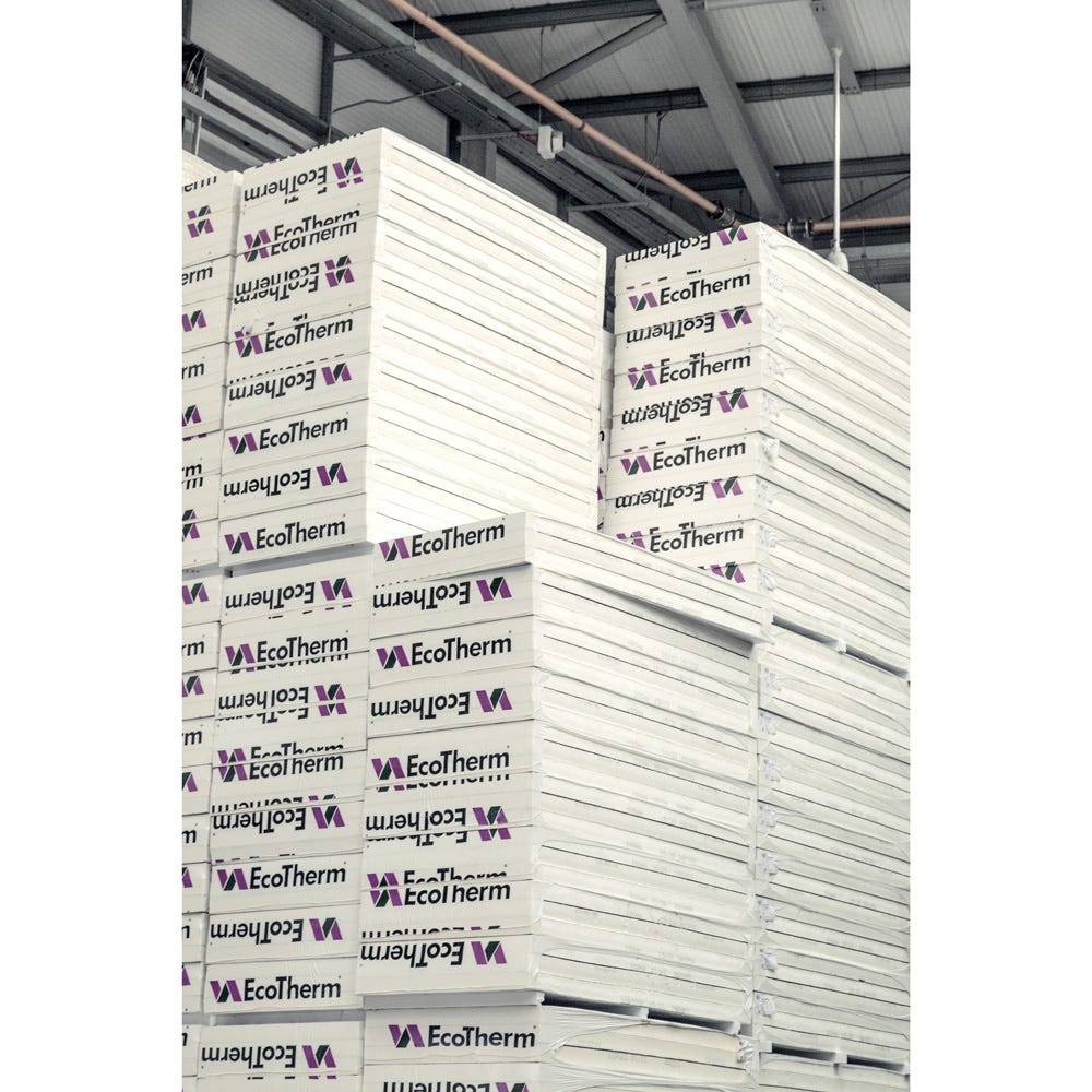 Product image for Ecotherm Eco-Versal Pitched Roof Board 2400mm x 1200mm x 75mm