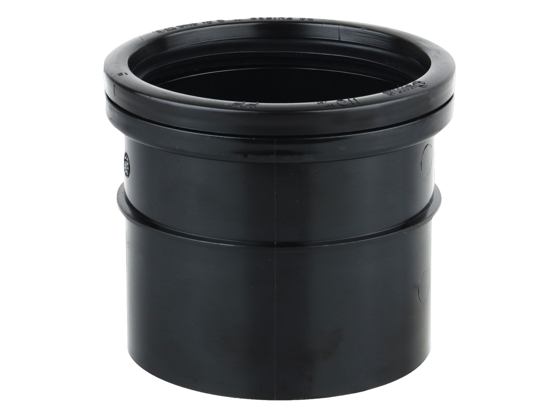 Image of Wavin Osmasoil S/SW Single Socket Coupler 110mm Black