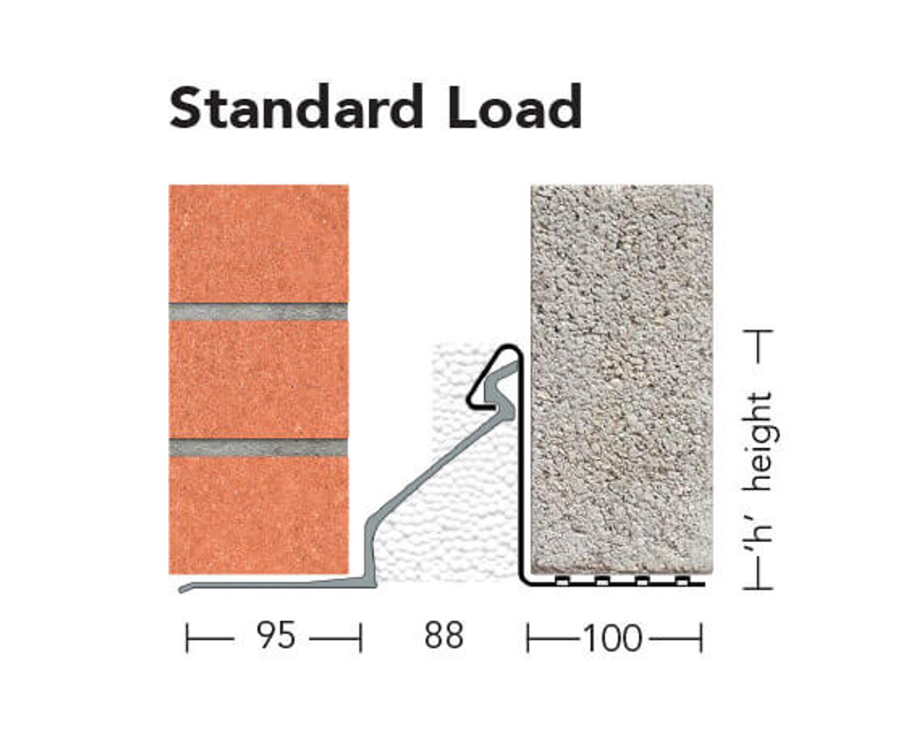 Product image for IG Lintels Hi-Therm Steel Lintel Standard Load HT/S150 1350mm