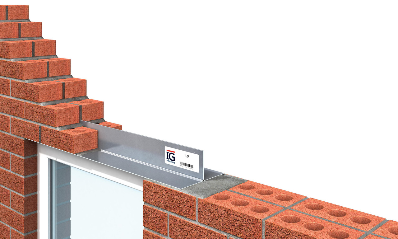 Product image for IG Lintels Solid Wall Steel Lintel Standard Load L9 2400mm