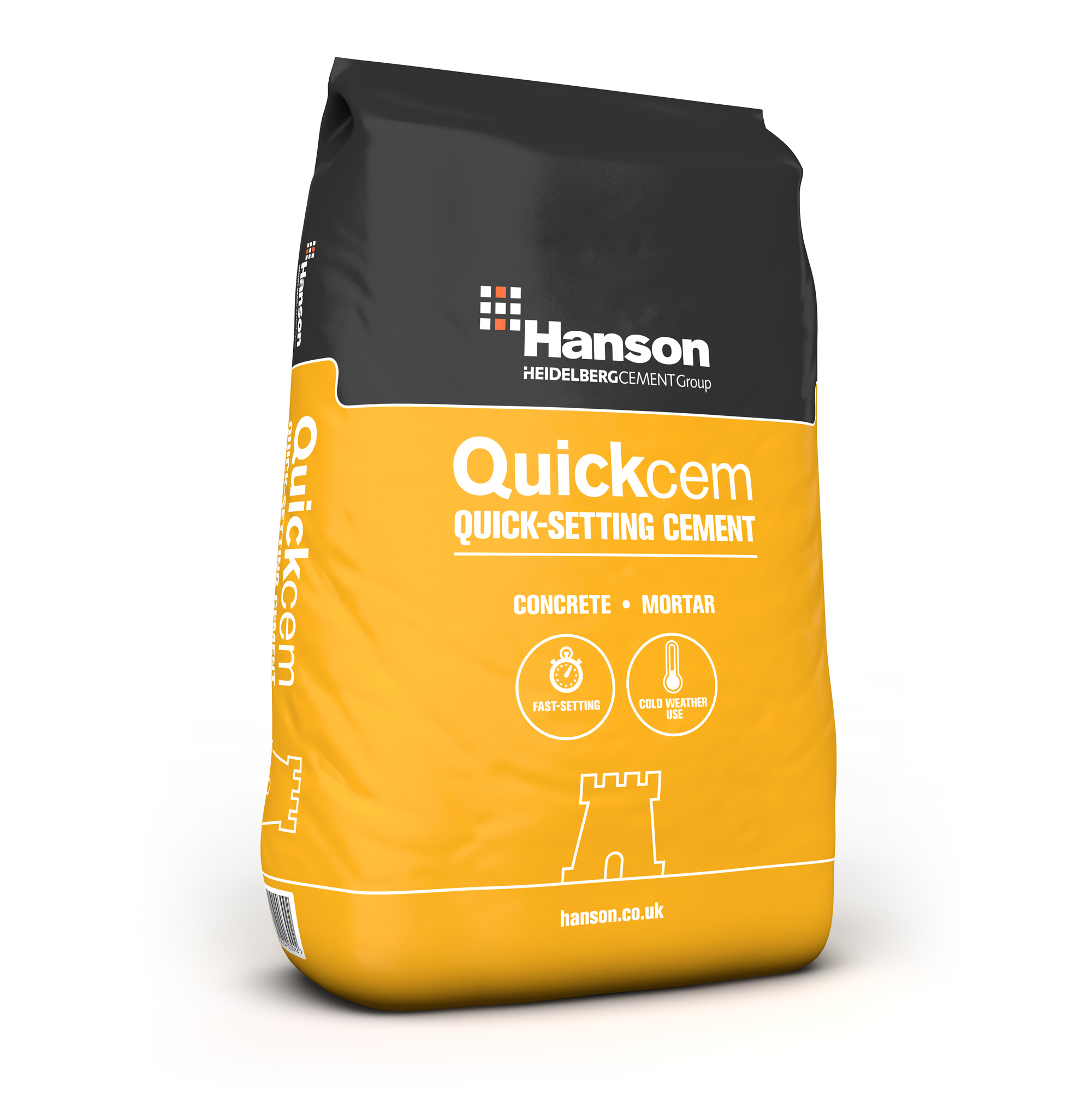 Product image for Castle Quickcem Quick Setting And Hardening Portland Cement 25kg