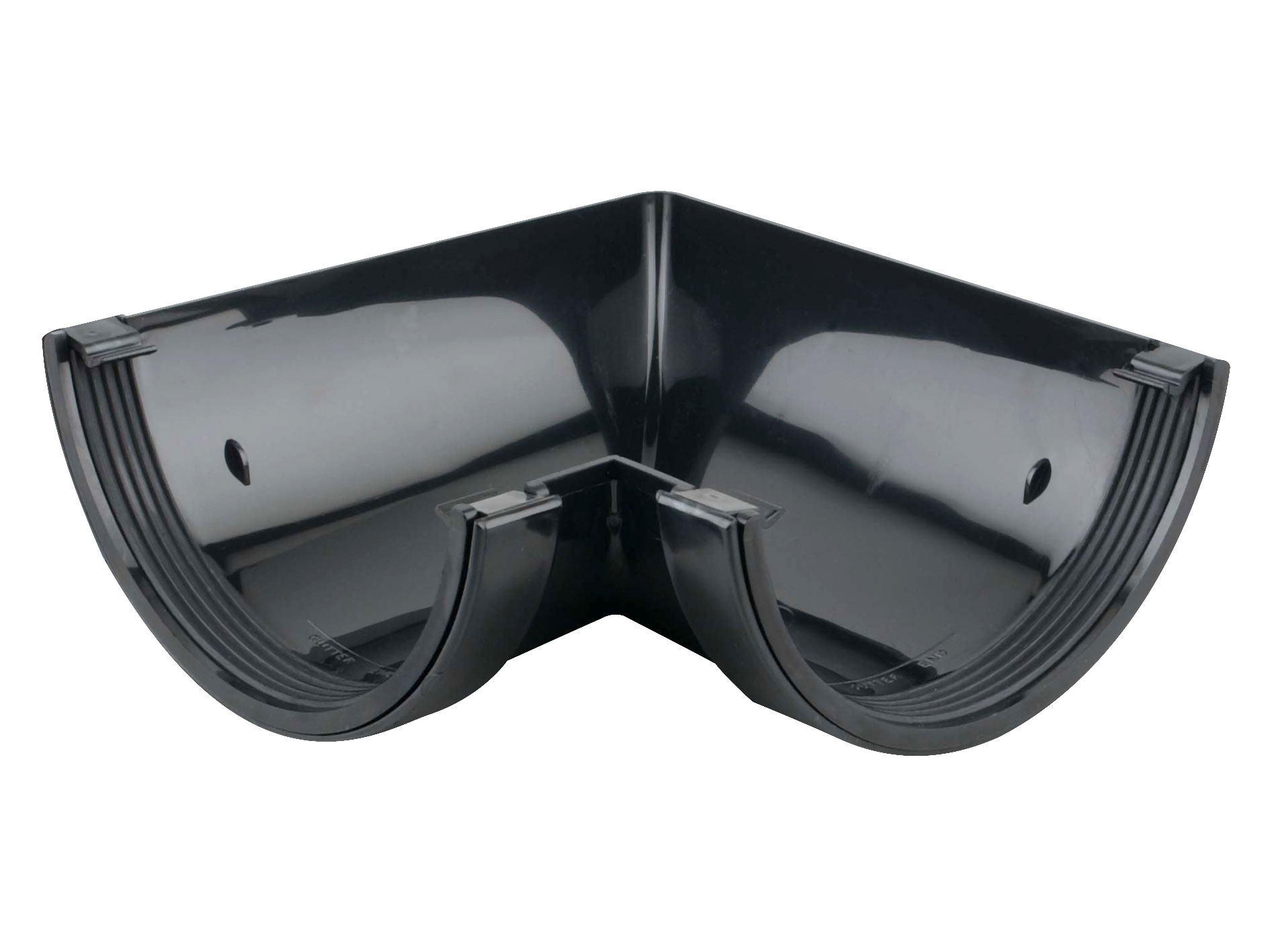 Product image for Wavin Osma Roofline Gutter Angle 90° 150mm Black