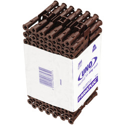 Product image for Rawlplug UNO Universal Contract Wall Plug Brown 7mm