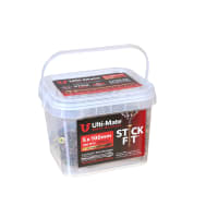 Product image for Ulti-Mate® Stick-Fit Woodscrews - 5.0 x 100mm Tub 350