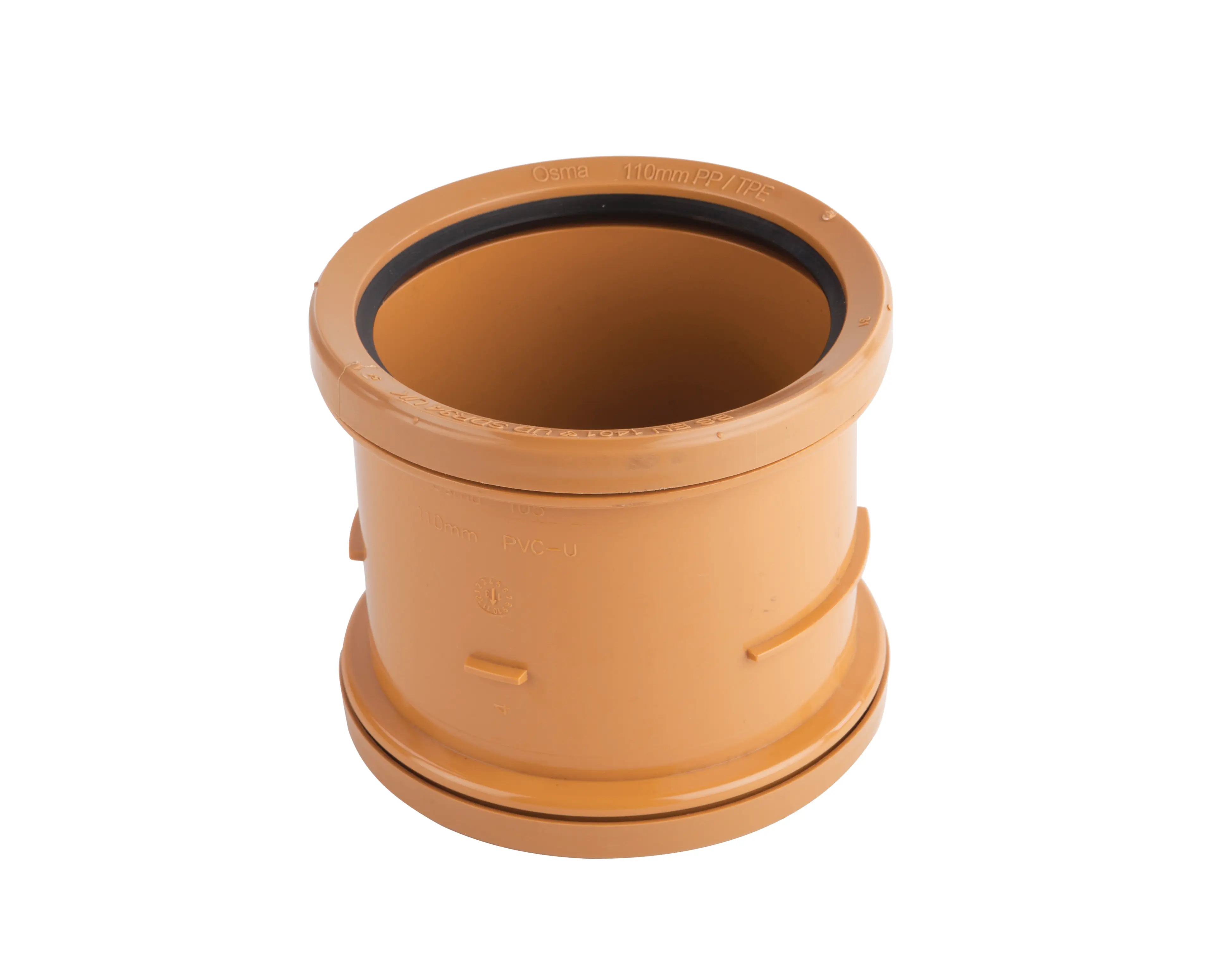 Product image for Osmadrain Drainage Double Socket Slip Coupler 110mm