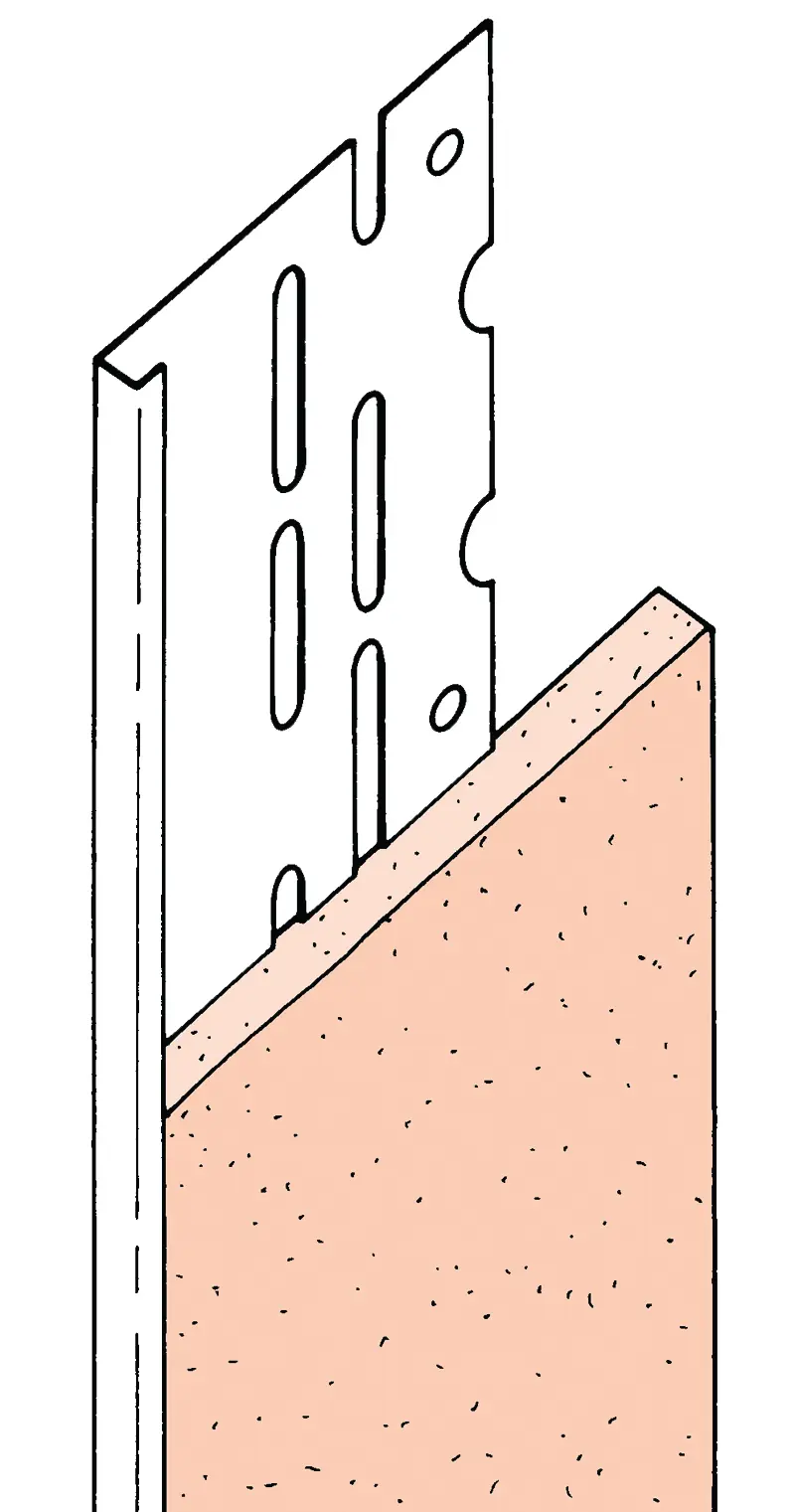 Product image for Expamet Thin Coat Stop Bead 2400mm X 3mm X 0.40mm