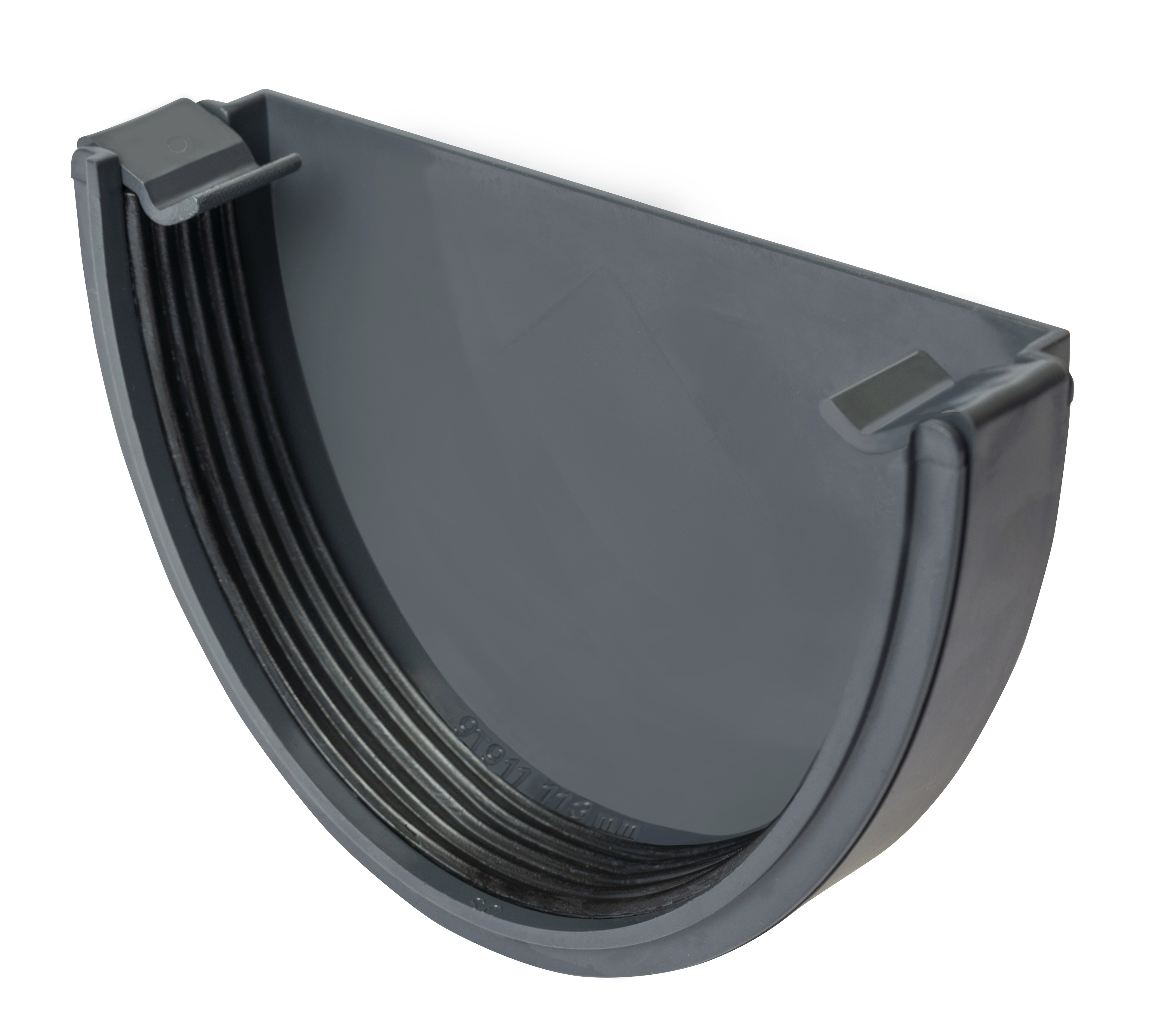 Product image for Wavin Osma Deepline Stopend External 113mm Anthracite Grey 9T911AG