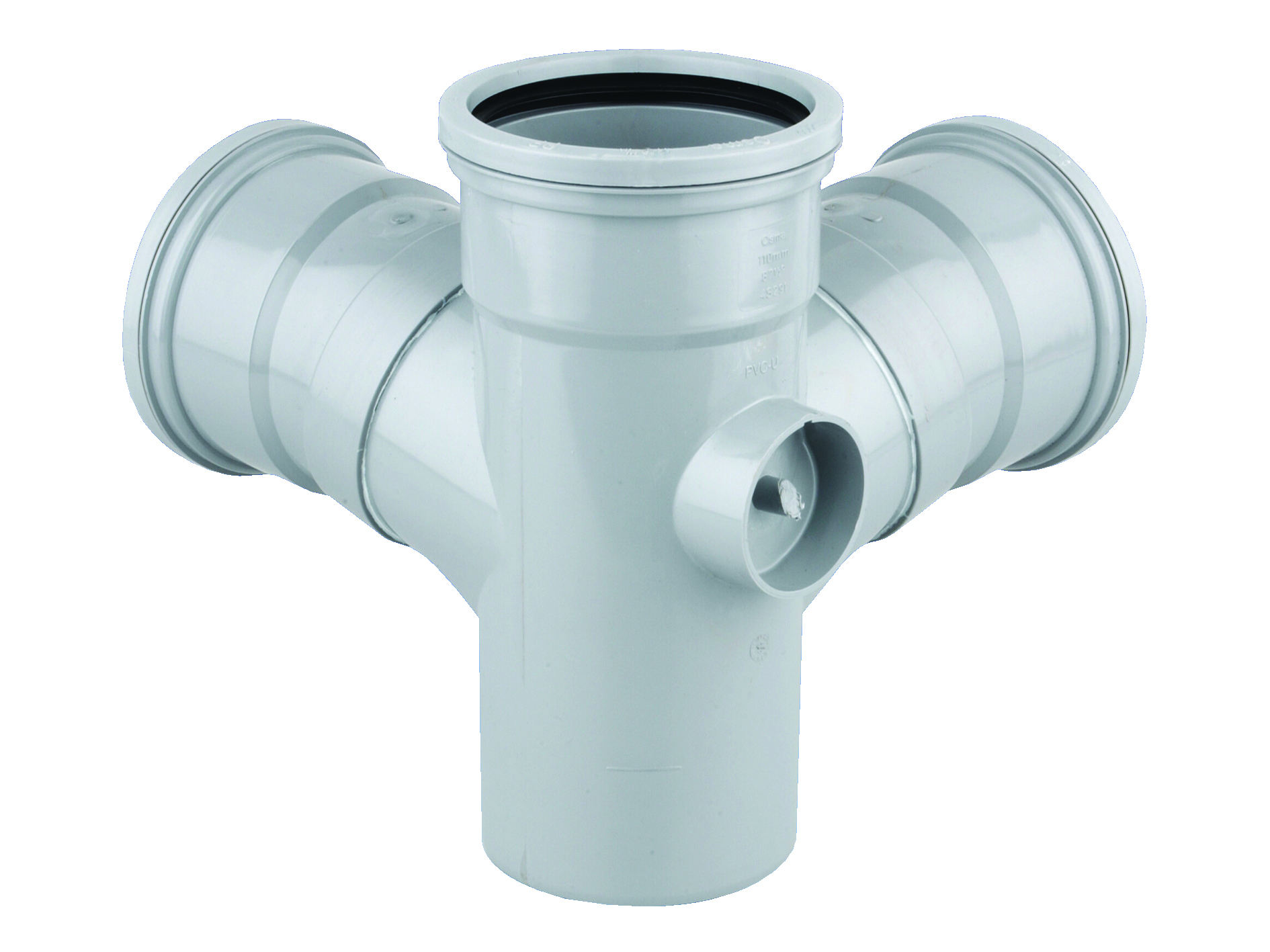 Product image for Osmasoil 4S291G 110mm Ring-seal Corner Branch 87.5ã…â„¢ Grey