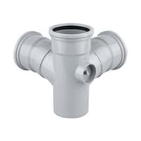 Product image for Osmasoil 4S291G 110mm Ring-seal Corner Branch 87.5ã…â„¢ Grey
