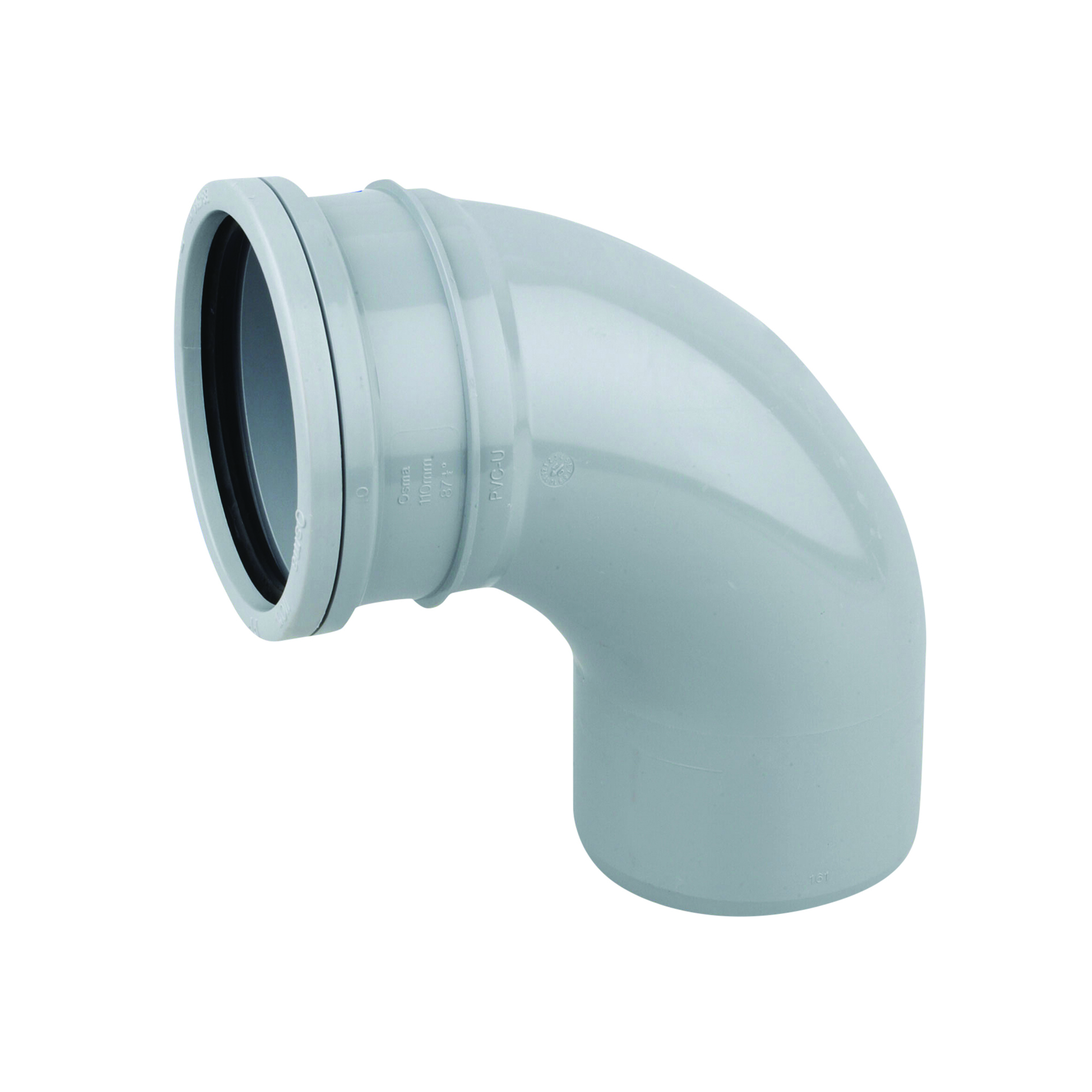 Product image for Osmasoil 3S161G 82mm Ring-seal Bend 90ø Grey
