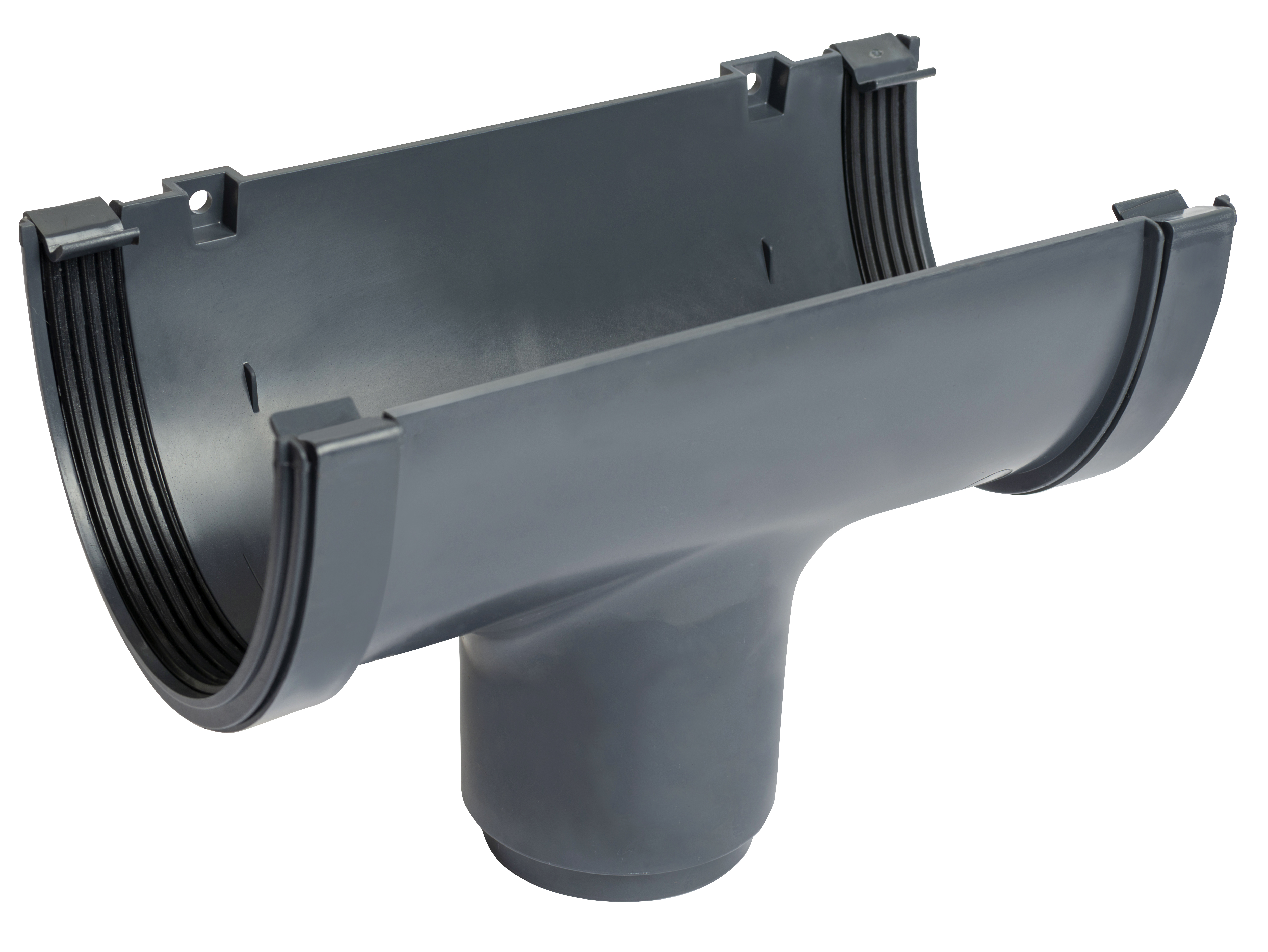 Product image for Wavin Osma Deepline Running Outlet 113mm Anthracite Grey 9T906AG