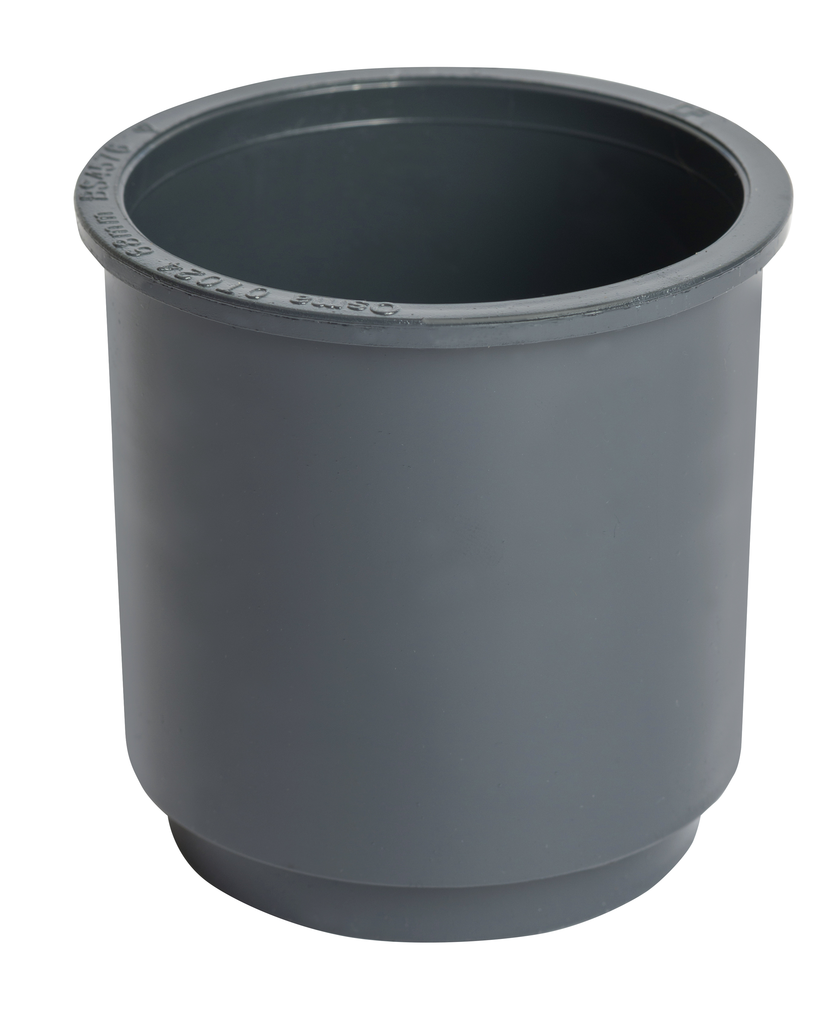 Product image for Wavin Osma Roundline Pipe Connector 68mm Anthracite Grey 0T024AG