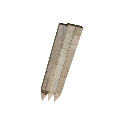 Product image for Pointed Timber Peg Sawn and Treated 47mm x 50mm x 600mm