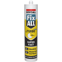 Product image for Soudal Fix All Turbo Sealant & Adhesive 290ml White