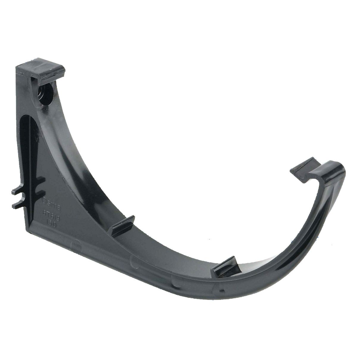 Product image for Wavin Osma Roofline Gutter Support Bracket 150mm Black 6T619B