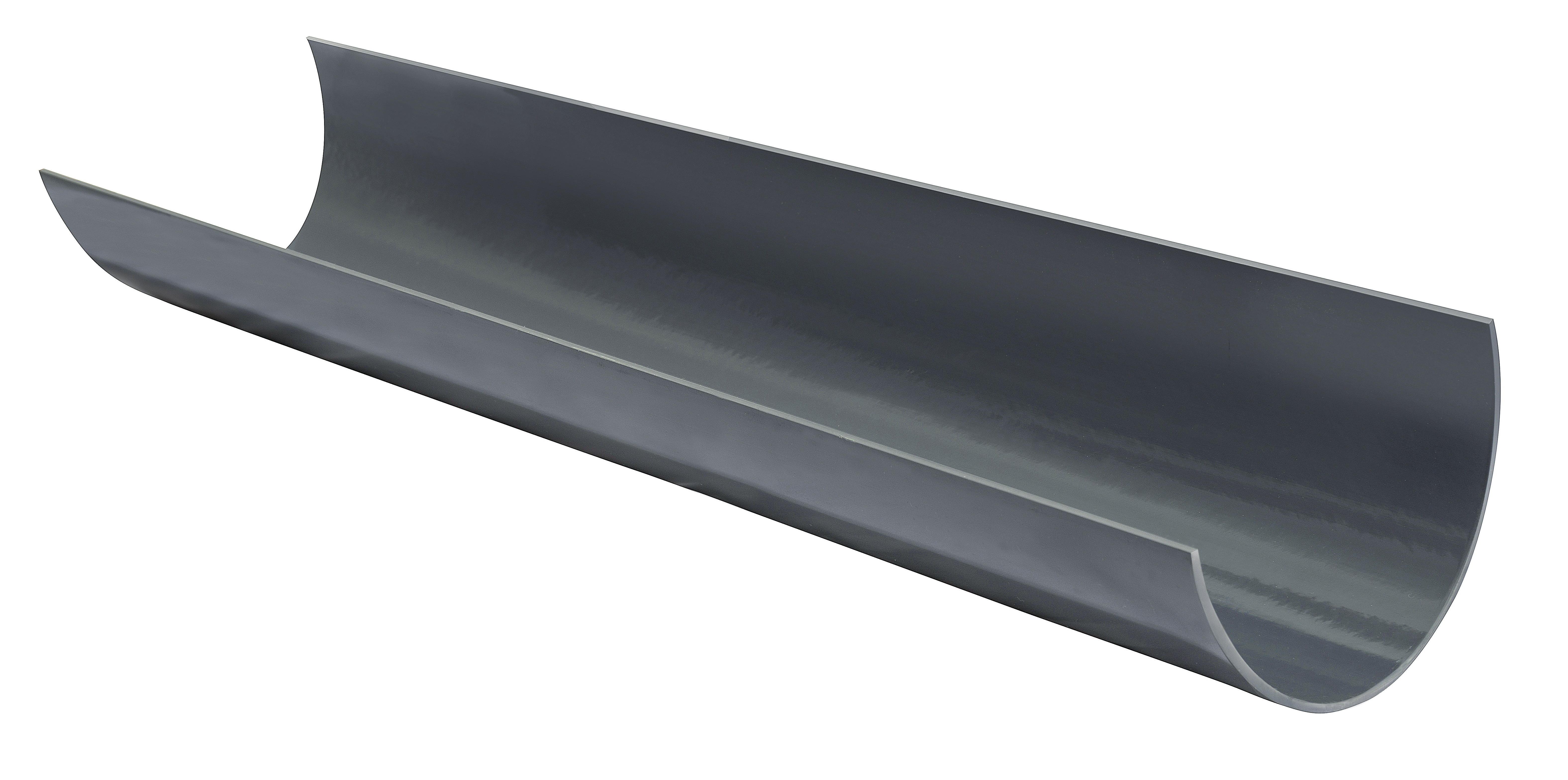 Image of Wavin Osma Deepline Gutter 113mm Anthracite Grey 4m 9T974AG