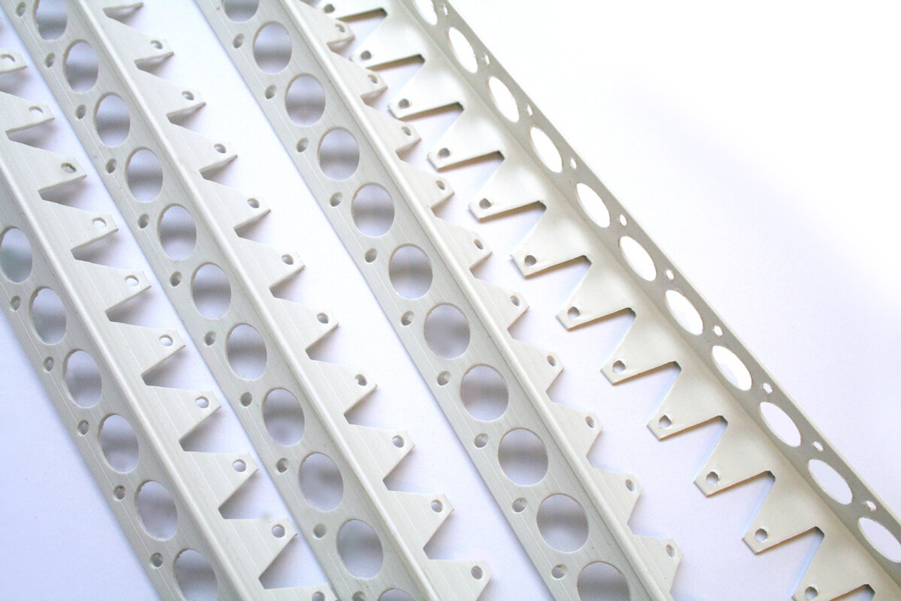 Product image for Expamet White Plastic Dry Lining Arch Bead 3000mm X 3mm X 1mm